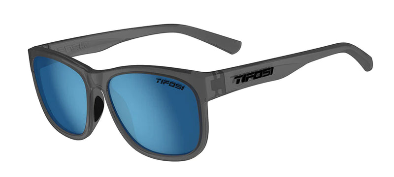 Tifosi Swank XL, Satin Vapor Polarized Sunglasses - Sky Blue Polarized