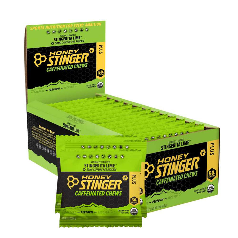 Honey Stinger Caffeinated Chews, Stingerita Lime - The Tri Source