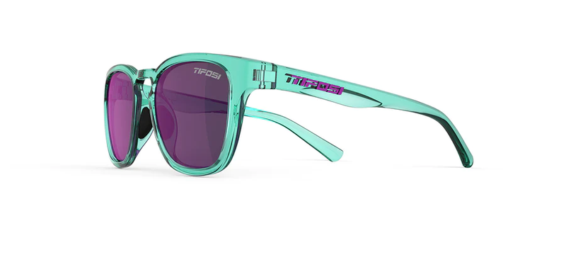 Tifosi Smirk, Aqua Shimmer Single Lens Sunglasses - Rose Mirror