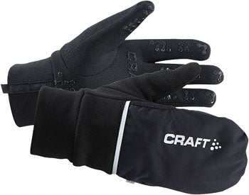Craft Hybrid Weather Glove, Black, Full Finger - The Tri Source