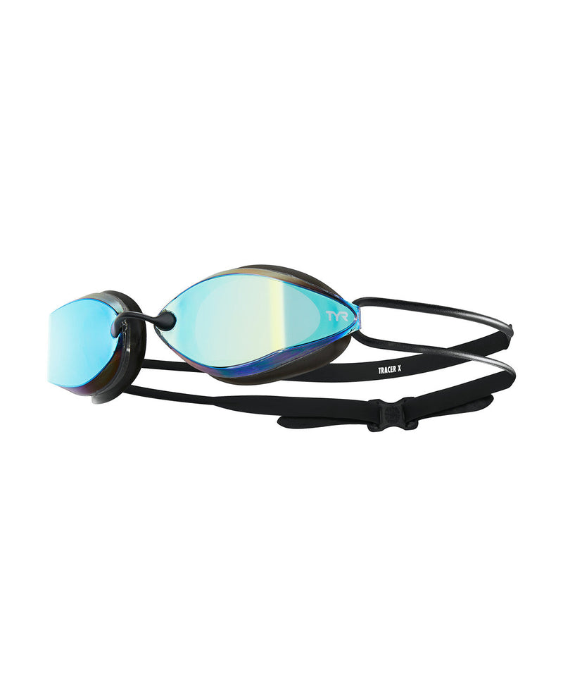 TYR Tracer X Racing Nano Fit Mirrored, Gold/Black - The Tri Source