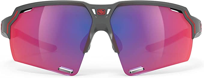 Rudy Project Deltabeat Sunglasses, Charcoal w/Multilaser Red - The Tri Source