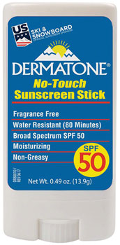 Dermatone No-Touch Sunscreen Stick, 0.49oz, SPF 50 - The Tri Source