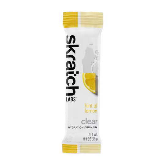 Skratch Clear Hydration Mix, Hint of Lemon, Singles - The Tri Source